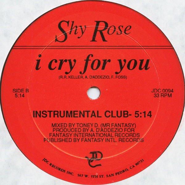 Shy Rose - I Cry For You - Image 4