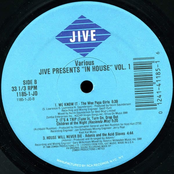 Various - Jive Presents "In House" Volume 1 (Full Length Extended Remixes) - Image 4